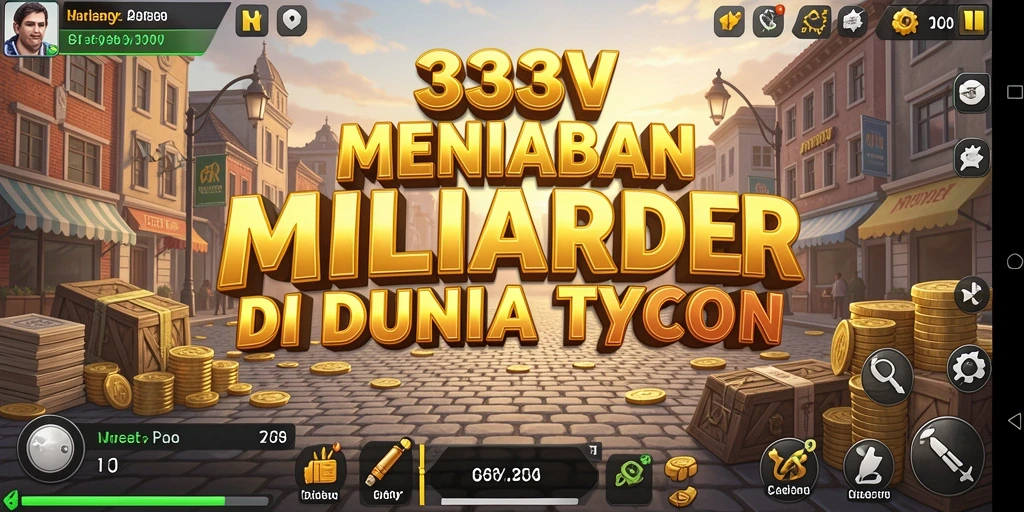 Screenshot gameplay yang menunjukkan mekanisme Tycoon dalam 333V.