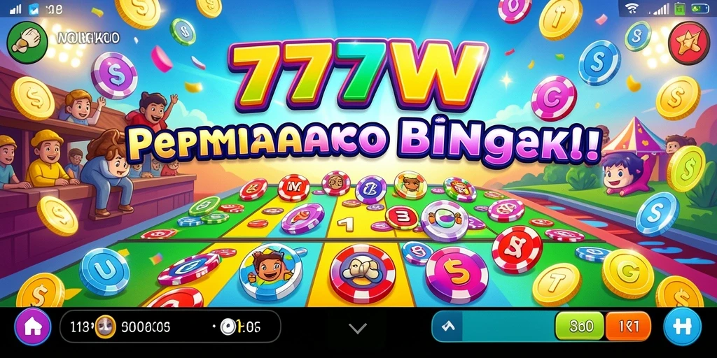 Screenshot dari gameplay Bingo yang seru di 7777W.