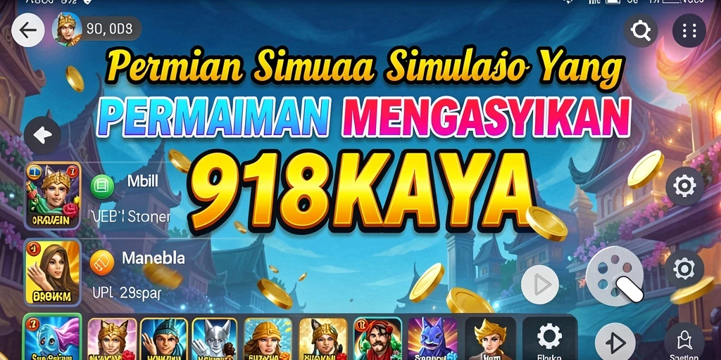 Tampilan gameplay menarik dari 918KAYA saat menjelajah dunia simulasi.