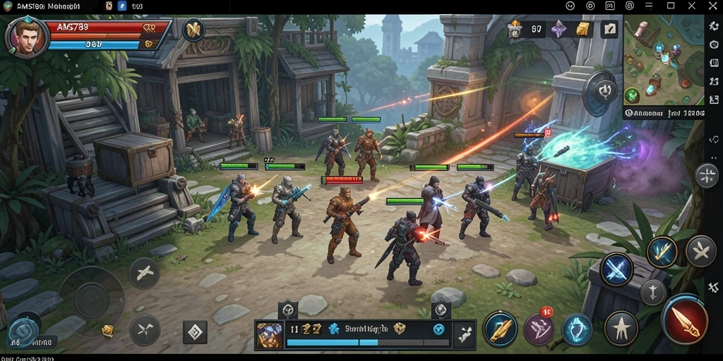 Tampilan menarik gameplay aksion strategi di AMS789.