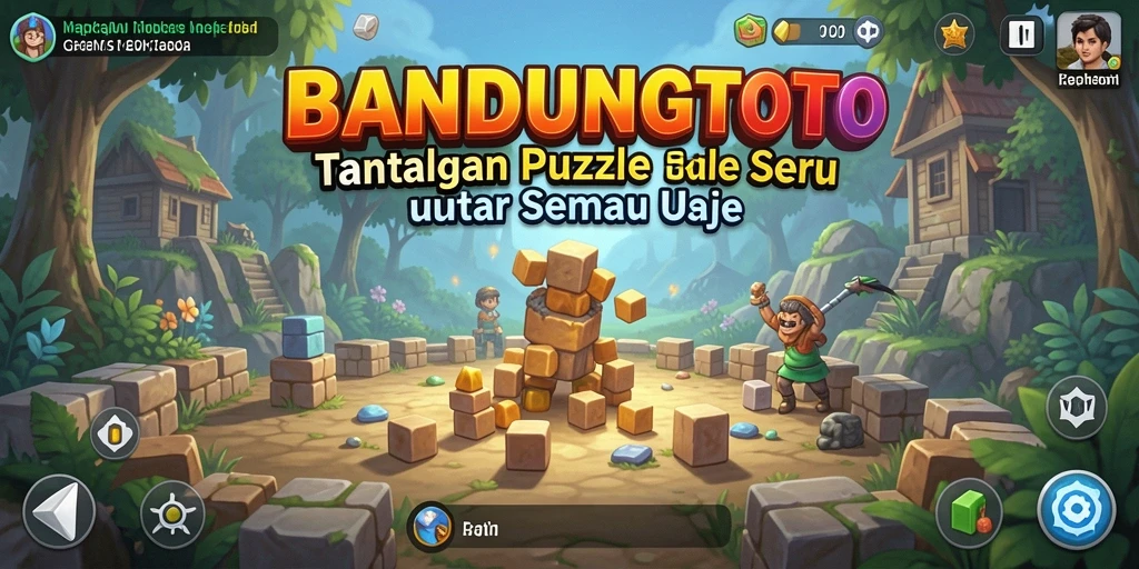 Tampilan gameplay seru di BANDUNGTOTO dengan tantangan puzzle beragam.