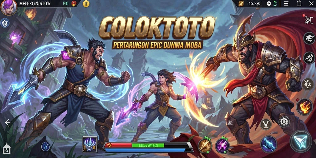 Tampilan pertarungan seru di arena COLOKTOTO.