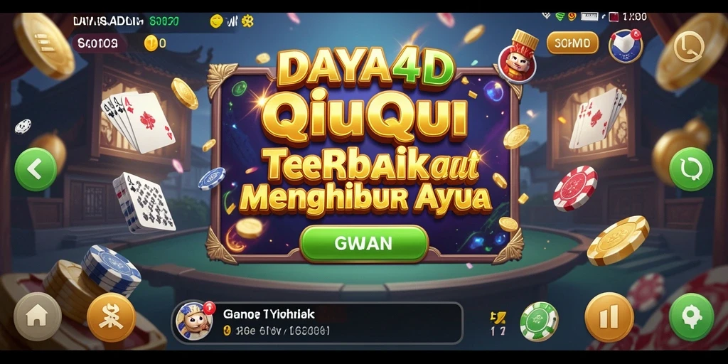 Tampilan gameplay menarik dalam permainan QiuQiu DAYA4D.