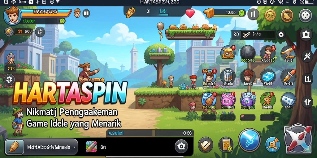 Tampilan gameplay HARTASPIN yang menarik dan mengasyikkan.