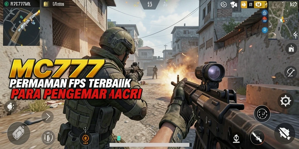 Tampilan gameplay mendebarkan dalam MC777, penuh aksi dan strategi.