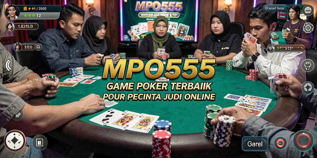 Screenshot MPO555 menampilkan pertandingan poker yang intens dan menarik.