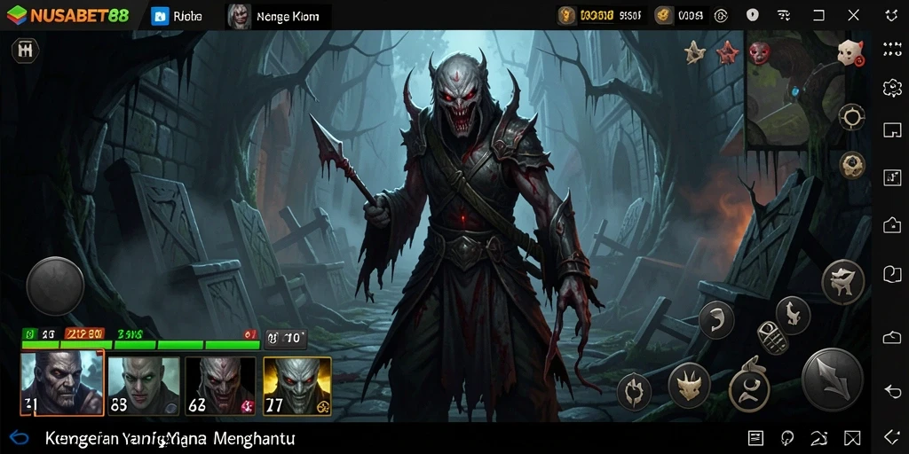 Tangkapan layar mendemonstrasikan gameplay menegangkan NUSABET88.