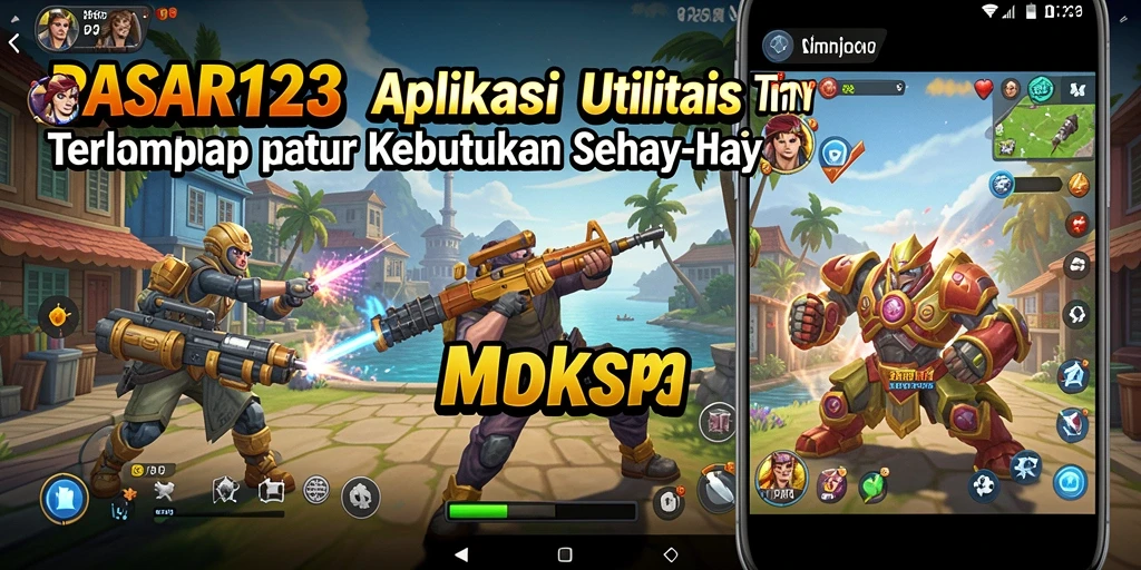 Tampilan antarmuka PASAR123 yang sederhana dan user-friendly.