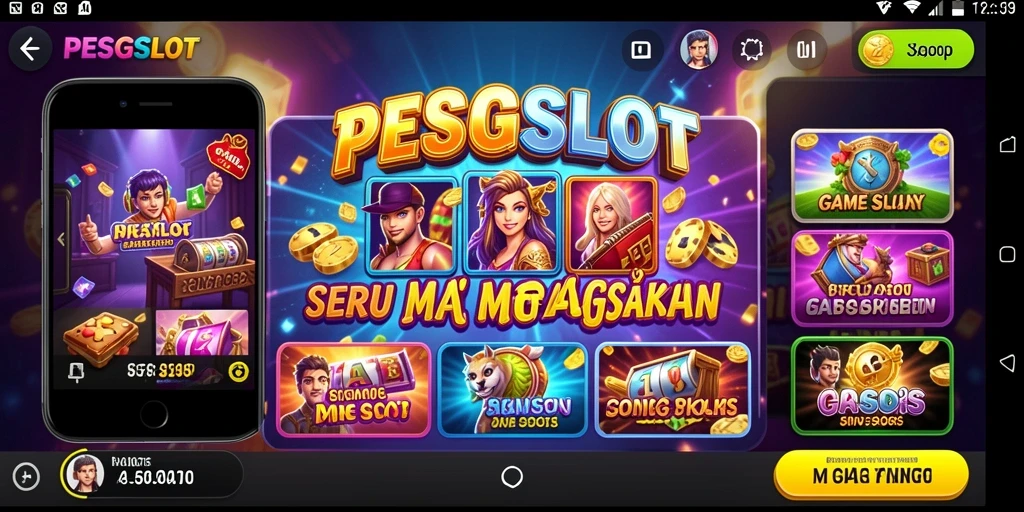 Tampilan gameplay PESGSLOT yang seru dan penuh warna.