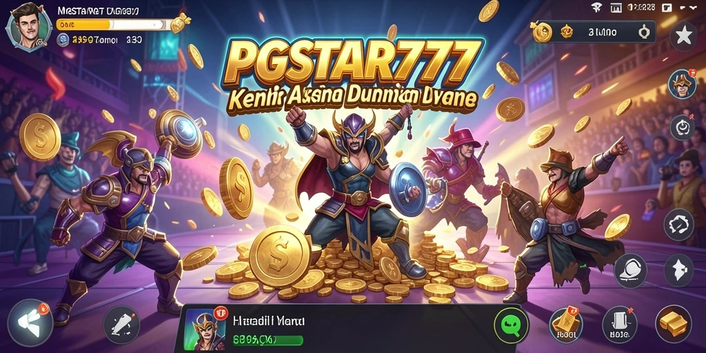 Screenshot PGSTAR777 menampilkan aksi mendebarkan di medan tempur yang intens.