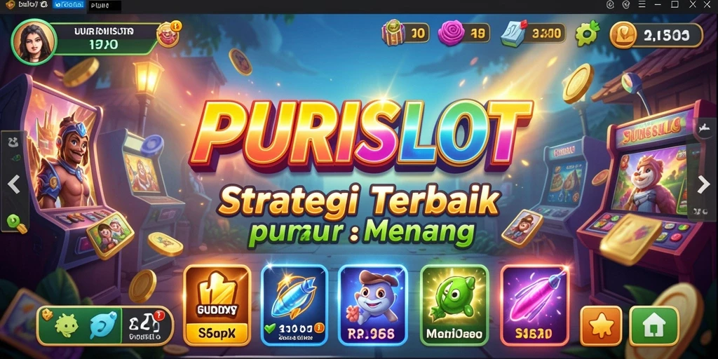 Tangkapan layar gameplay PURISLOT menampilkan petarungan strategi yang menegangkan.