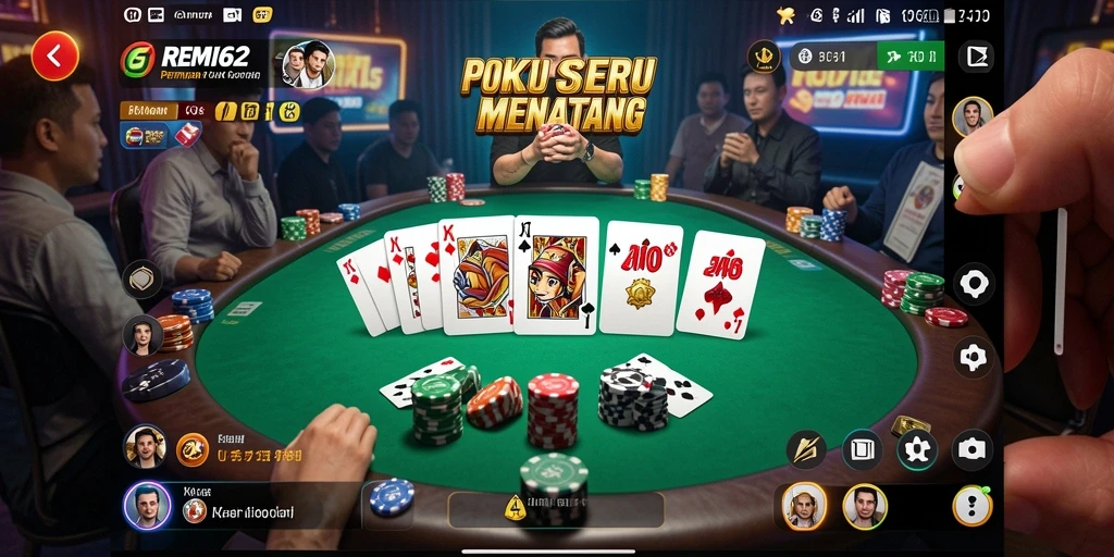Tampilan gameplay REMI62 yang seru dan mendebarkan.