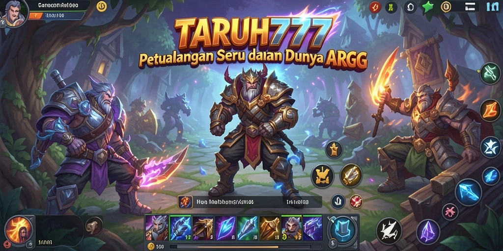 Tangkapan layar TARUH777 menampilkan aksi seru dalam pertempuran ARPG.