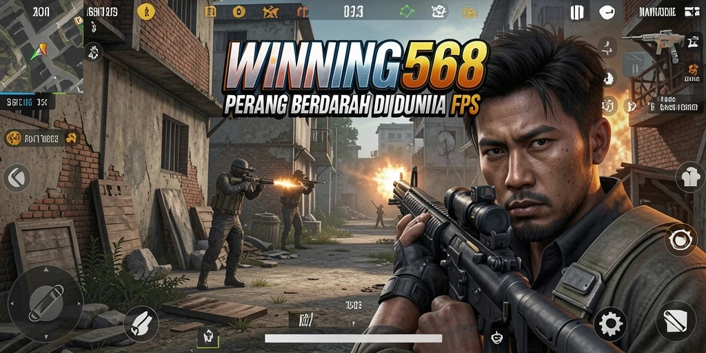 Tangkapan layar menunjukkan aksi seru dalam gameplay FPS.