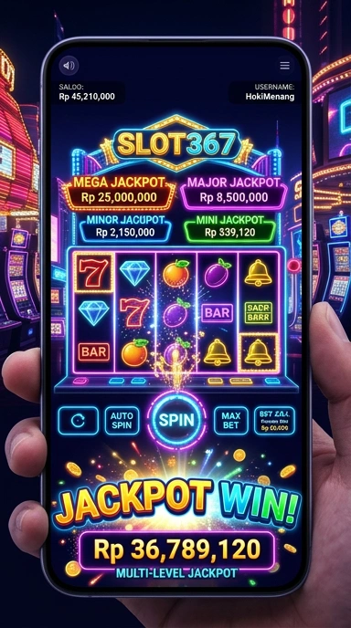 Tampilan antarmuka aplikasi slot367 yang user-friendly.